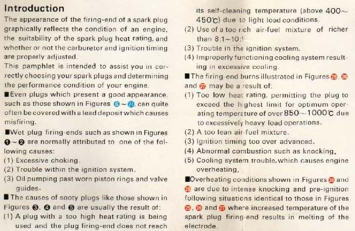 Plug Reading Chart