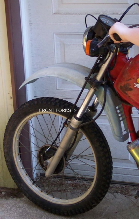 <center><Font size=4><B>Front Forks</B></font></center>