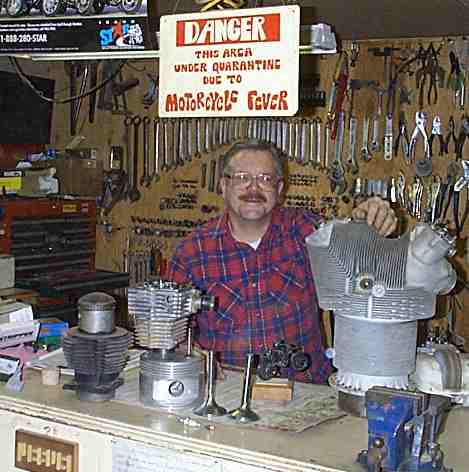 Dan at his shop