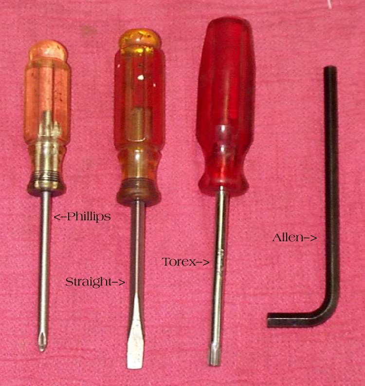 types of screwdrivers