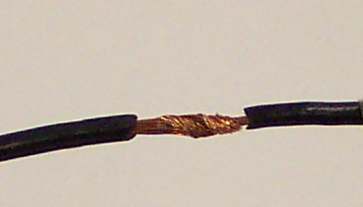 soldering wires together