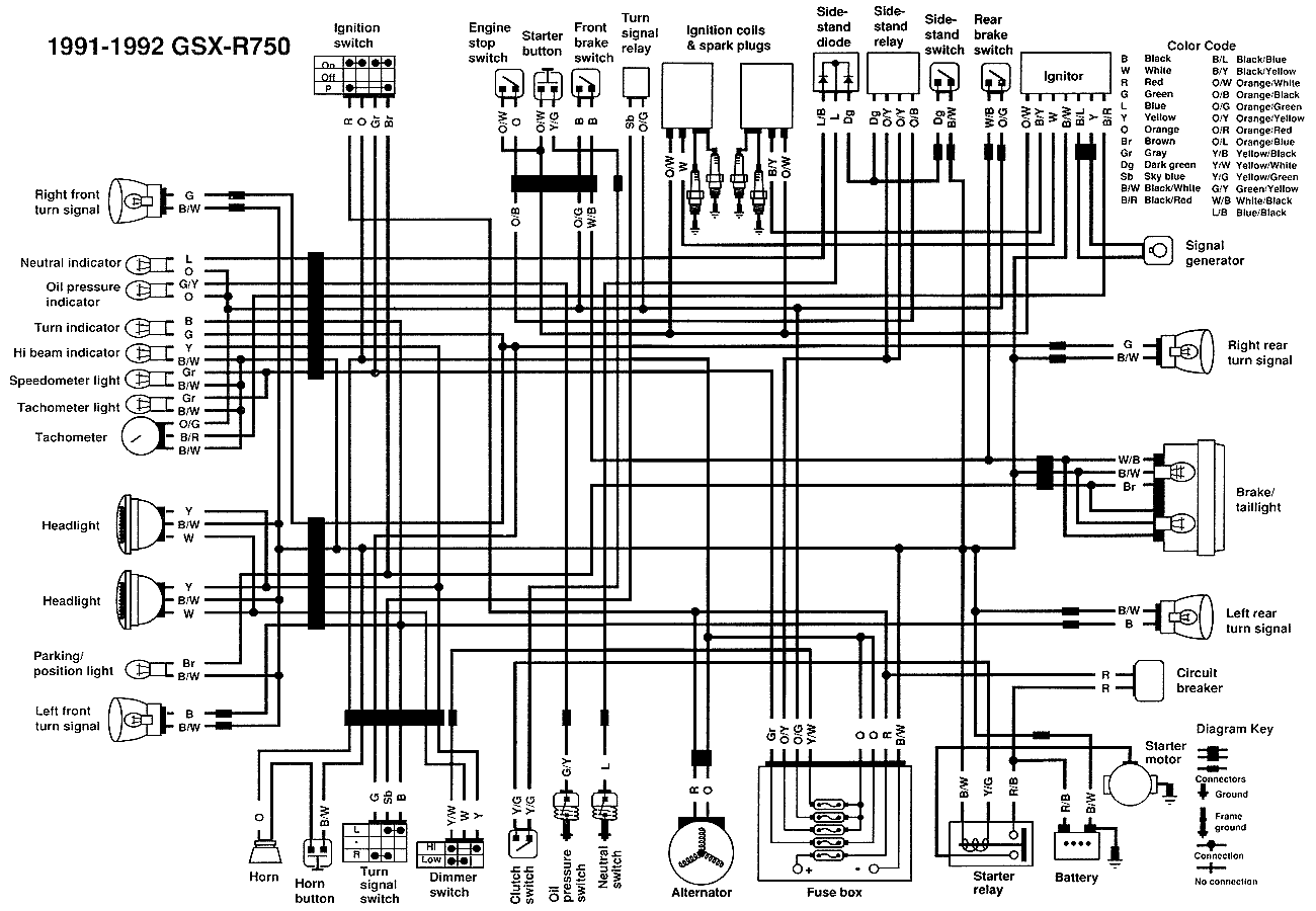 35 Suzuki Gsxr 750 Wiring Diagram